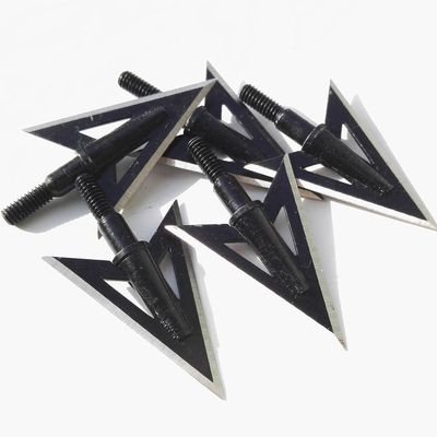 AMEYXGS 6pcs/12pcs Archery Hunting Arrowheads Blade Broadhead Screw in Arrow Tips Detachable Arrow for Hunting Outdoor Shooting Target Practice Accessories and Box (Type 3, 6 pcs)