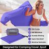 4Monster Quick Dry Travel Towel with Case & Carabiner  Super Absorbent Microfiber Gym & Camping Towel. Compact, Lightweight, Fast Drying for Beach, Swimming, Hiking, Backpacking view 2