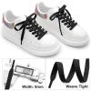 DELELE 2 Pair 51 inch Flat Shoe Laces for Athletic Running Sneakers Shoes Black view 3