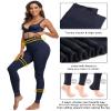 CHRLEISURE Women's Fleece Lined Tights - Fake Sheer Warm Pantyhose Thick Winter Leggings(Navy, M/L) view 4