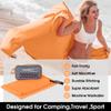 4Monster Quick Dry Travel Towel with Case & Carabiner  Super Absorbent Microfiber Gym & Camping Towel. Compact, Lightweight, Fast Drying for Beach, Swimming, Hiking, Backpacking view 2