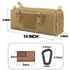 AMYIPO Tactical Pouch Multi-Purpose Large Capacity Increment Pouch Short Trips Bag (Khaki (2 PCS)) view 2