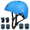 XJD Kids Bike Helmet,Multi-Sport Protective Gear Set for 3-5-8-14 Years Boys Girls with Knee and Elbow Pads Wrist Guards fit Roller Skates,Cycling,Skateboarding,Skating Scooter (Blue, Medium) view 1