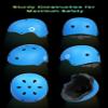 XJD Kids Bike Helmet,Multi-Sport Protective Gear Set for 3-5-8-14 Years Boys Girls with Knee and Elbow Pads Wrist Guards fit Roller Skates,Cycling,Skateboarding,Skating Scooter (Blue, Medium) view 2
