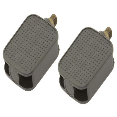 Alta Flat Square Platform Barefoot Surface Style Bicycle Pedals in Black, Multiple Sizes (9/16")