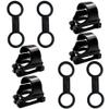 8 Pack Scuba Dive Universal Plastic Clip Snorkel Keeper Tube Holder, Scuba Diving Dive Snorkeling Silicone Snorkel Mask Strap Keeper Holder Clip Retainer Attachment Gear Spare Part Accessories view 1