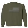 0176. Gray America USA American United States Vintage Flag Patriotic Style Men's Crewneck Sweatshirt (Olive, X-Large) view 1