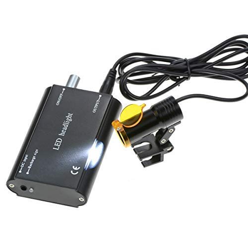 Superdental 5W Headlight Lamp with Filter Loupe (Black)