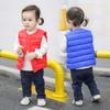 Toddler Boys Girls Winter Warm Waistcoat Coats Jacket for 1-5 Years Old Child Solid Striped Vest Outwear Clothes (12-18 Months, Dark Blue) view 4