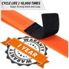 Boncas Adjustable Bike Rack Strap 24" Bicycle Wheel Stabilizer Straps with Innovative Gel Grip Keep The Bicycle Wheel from Spinning - Orange 4 Pack view 3