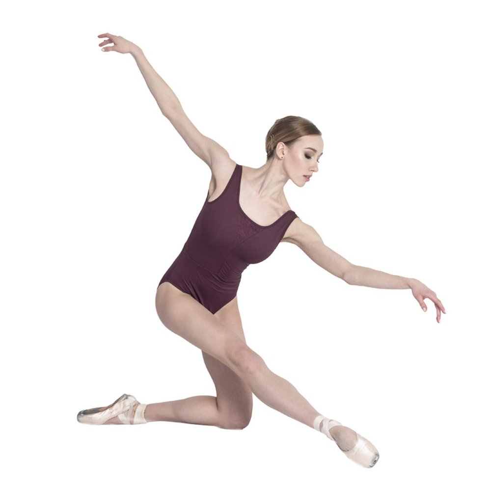 Baiwu Dance 119141010 Leotards Fashion Lace Ballet Leotards Ballet Dance (M, Burgundy)