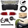 10L0L Golf Cart Headlight Kit (12V) for Club Car Precedent G&E (2004 UP)- Golf Cart Street Legal Light Kit with Tail Light Harness,Turn Signals, Hazard Flasher, Horn and Brake view 1