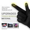 Alepo Womens Winter Warm Gloves, Contrast Color Design Touchscreen Texting Fleece Lined Windproof Driving Gloves Hand Warmer (Black-M) view 3