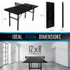Franklin Sports Optima Mid Sized Table Tennis Table - Attach Net and Play - Indoor Apartment Sized Table for All Level Table Tennis Players view 2