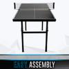 Franklin Sports Optima Mid Sized Table Tennis Table - Attach Net and Play - Indoor Apartment Sized Table for All Level Table Tennis Players view 3