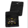 Personalized Embroidered Golf Towel with Monogram Design and Initials  Custom Trifold Towel for Golf Bags with Grommet and Carabiner Clip, Hook view 1