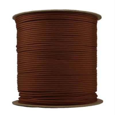 Chocolate Brown Parachute 550 Cord Type III 7 Strand Paracord - 1000 Foot Spool