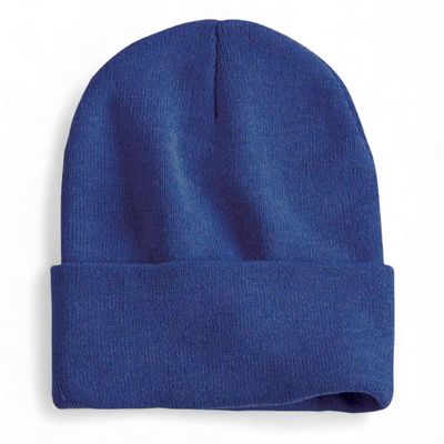 COUVER Unisex Knit Cuff 12 inch Beanie, Heather Dark Blue, 1 Piece