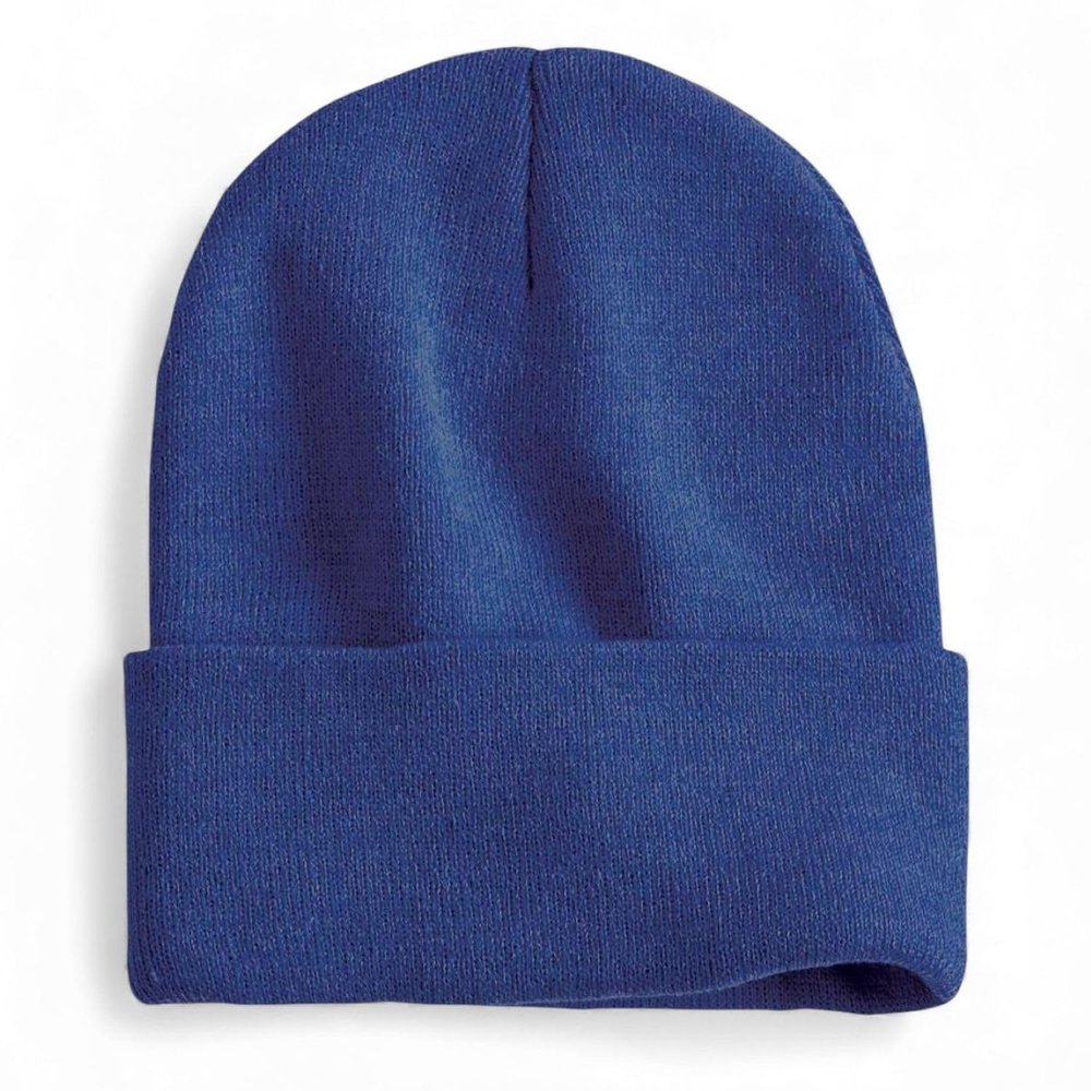 COUVER Unisex Knit Cuff 12 inch Beanie, Heather Dark Blue, 1 Piece