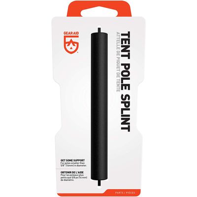 GEAR AID Tent Pole Splint, Replacement Part for Broken Tent Poles, 5/8" Diameter, Black Aluminum Repair Sleeve