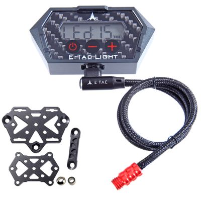 E-Tac Light Compound Bow Sight Light 1/4 3/8 7/16 15 Level Rechargeable Li-ion BT Sensor Auto On/Off (1/4-28 Purple)