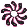 VGEBY1 Golf Head Covers Set, 10 Pcs Neoprene Golf Club Putter Protective Accessory with Zipper Opening(Pink) view 1