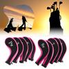 VGEBY1 Golf Head Covers Set, 10 Pcs Neoprene Golf Club Putter Protective Accessory with Zipper Opening(Pink) view 4