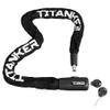 Titanker Bike Chain Lock with Key, 3.3 Feet Heavy Duty Anti-Theft Bike Lock Chain Security Bicycle Chain Locks for Bike, Motorcycle, Bicycle, Door, Gate, Fence, Grill (8mm Thick Chain, Black) view 1