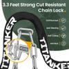 Titanker Bike Chain Lock with Key, 3.3 Feet Heavy Duty Anti-Theft Bike Lock Chain Security Bicycle Chain Locks for Bike, Motorcycle, Bicycle, Door, Gate, Fence, Grill (8mm Thick Chain, Black) view 2
