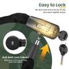 Titanker Bike Chain Lock with Key, 3.3 Feet Heavy Duty Anti-Theft Bike Lock Chain Security Bicycle Chain Locks for Bike, Motorcycle, Bicycle, Door, Gate, Fence, Grill (8mm Thick Chain, Black) view 4