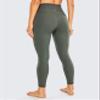 CRZ YOGA Naked Feeling Workout Leggings 25'' - High Waist Yoga Training Tight Womens Pants Grey Sage X-Small view 2