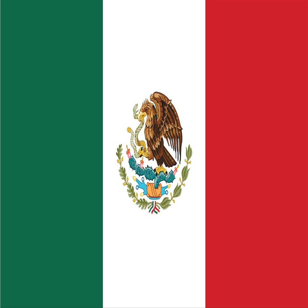 EZ CUT PRO Mexico Flag 36" x 19" Decal Sticker 3M Vinyl Made in USA
