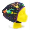 Wrestling Hair Cap - Over The Headgear Style - Paint Splatter - New in 2019! (Purple Trim) view 1