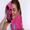 FACESOFT Eco Friendly Gym Towel for Working Out - Soft and Absorbent Cotton Exercise - No Synthetic Microfibers or Plastics - Sweat Towel for Gym, Fitness, Sports, Yoga - Pink - 1 Pc view 3