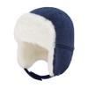 Keepersheep Baby Boy Ushanka Earflap Winter Trooper Hat Cap, Kids Trapper Hat (Blue Depths, 6-12 Months) view 1