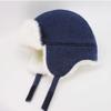 Keepersheep Baby Boy Ushanka Earflap Winter Trooper Hat Cap, Kids Trapper Hat (Blue Depths, 6-12 Months) view 3