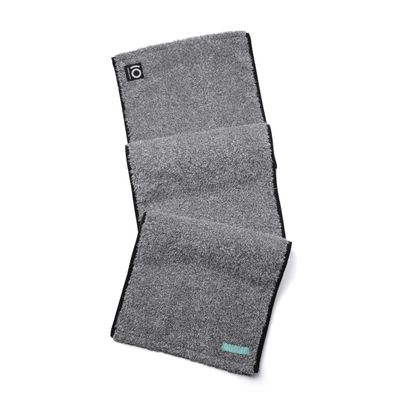 Facesoft Yoga Towel - Infused with Activated Charcoal to Detoxify and Sweat - Made with Eco-Friendly Aqua-Cotton Yarn - Biodegradable and Sustainable - All Ages