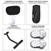 GOTOTOP Rear Seat Cushion Armrest Footrest Set Accessory Kid Child Carrier Seat,Safety Cushion Armrest Handrail Footrest Feet Pedals Set Accessory with Back Rest view 4
