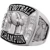 Crown Awards Silver Deluxe Fantasy Football Ring, Football Championship Rings, Size 10 Prime view 1