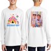 TEEAMORE Custom Youth Long Sleeve Shirt Add Your Own Image Photo Design Personalized Text White view 2