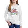 TEEAMORE Custom Youth Long Sleeve Shirt Add Your Own Image Photo Design Personalized Text White view 3