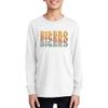 TEEAMORE Custom Youth Long Sleeve Shirt Add Your Own Image Photo Design Personalized Text White view 4