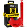 Nxtrnd One Football Mouth Guard, Strap Included, Fits Adult & Youth (Red) view 1