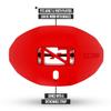 Nxtrnd One Football Mouth Guard, Strap Included, Fits Adult & Youth (Red) view 3