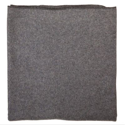 Farm Blue Wool Survival Emergency Blanket - Military Style 80 x 62 - Thick & Lightweight Army Camping - Large Camp Survival Blankets - Store in Car, Hiking, Backpacking & Festivals (Charcoal Grey)
