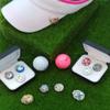 Antique Alive Mother of Pearl Dog Cat Fish Flower Design Circle Coin Metal Magnetic Pro Hat Cap Clip Golf Ball Marker Gift Set (Dog Cat) view 2