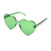 JUSLINK Love Heart Shaped Sunglasses for Women (Green) view 1