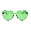 JUSLINK Love Heart Shaped Sunglasses for Women (Green) view 2
