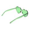 JUSLINK Love Heart Shaped Sunglasses for Women (Green) view 3