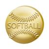 Crown Awards 1" x 1" Softball Pins, Chenille Pins Perfect Chenille Softball Gold Lapel Pins to Reward Everyone On The Softball Team 100 Pack Prime view 1